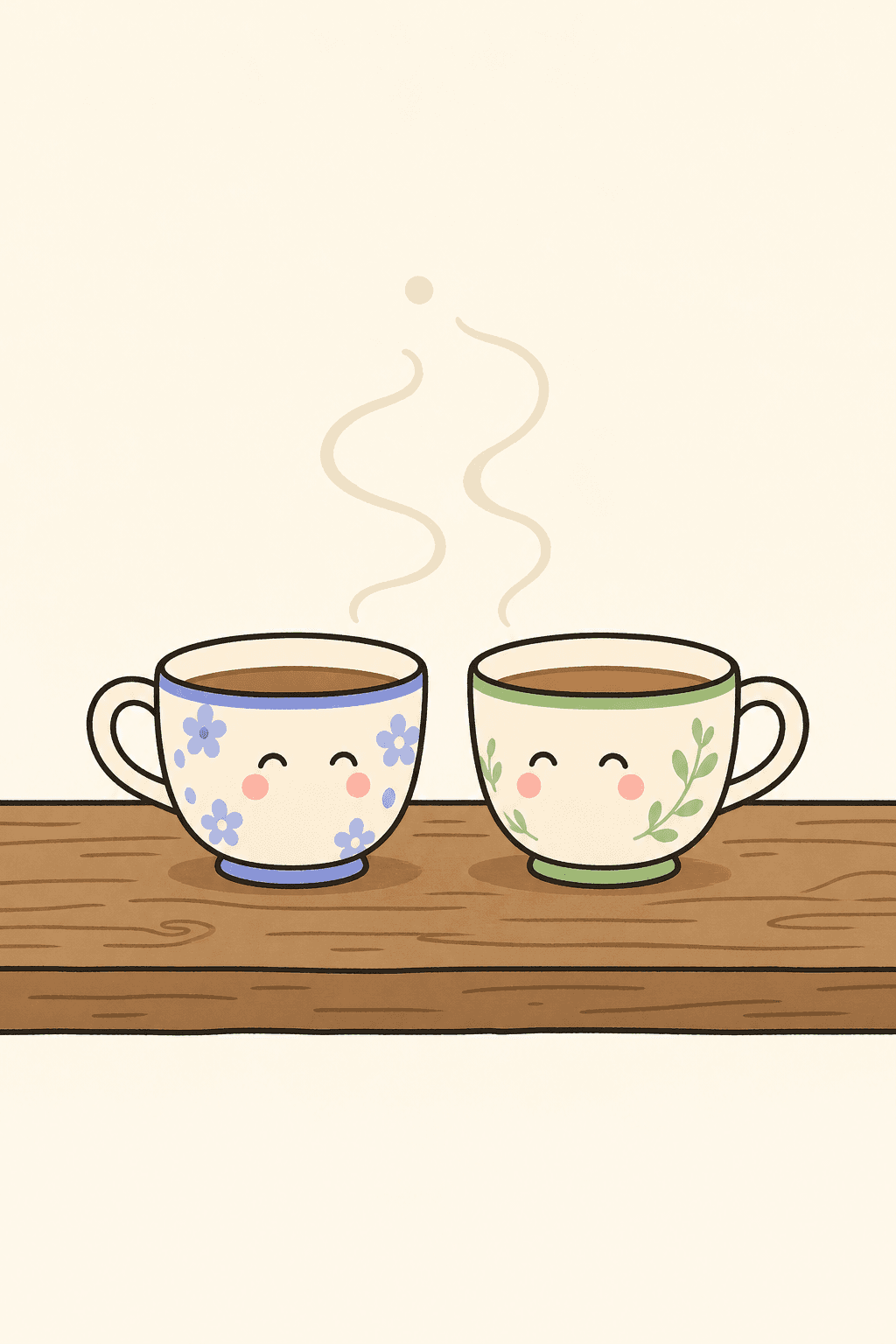 Two teacups cover