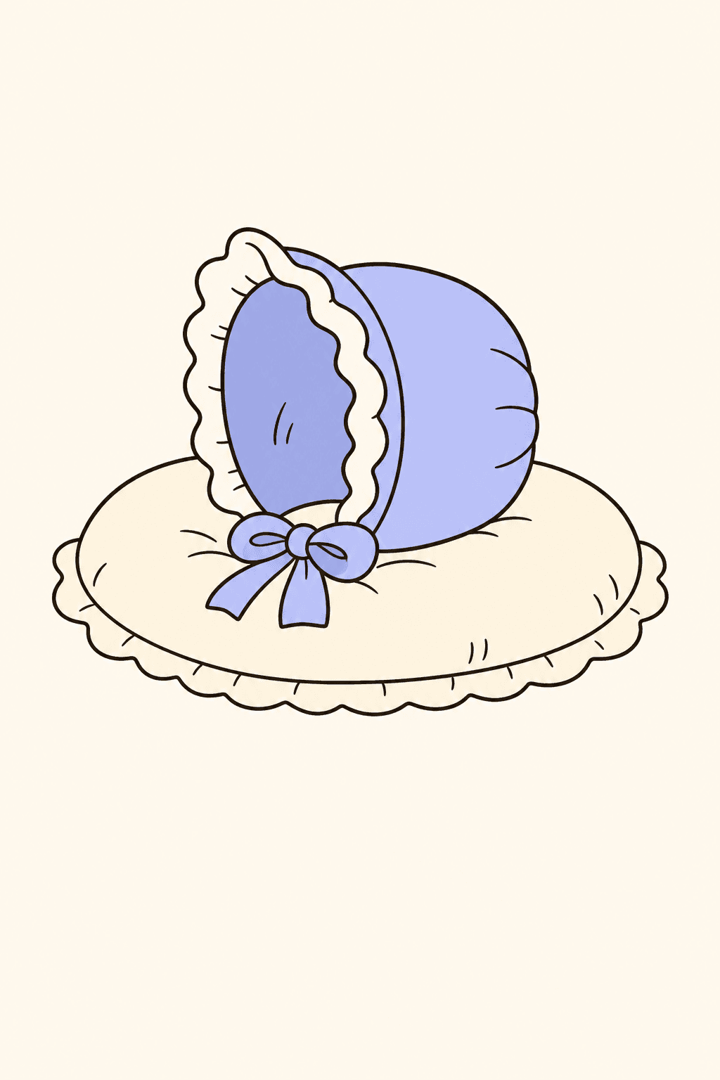 A little girl, New Baby card cover