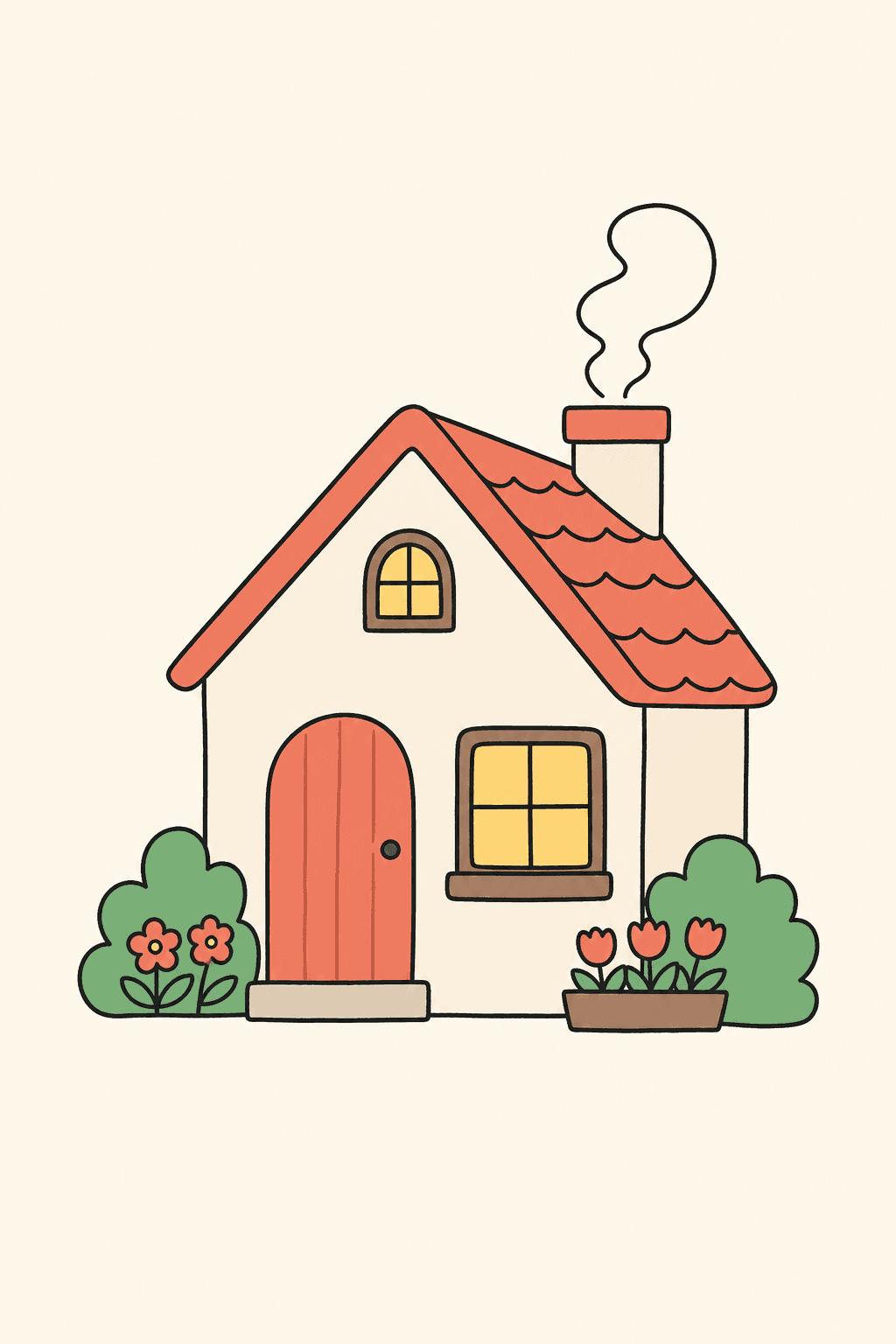 A little house, New Home card cover