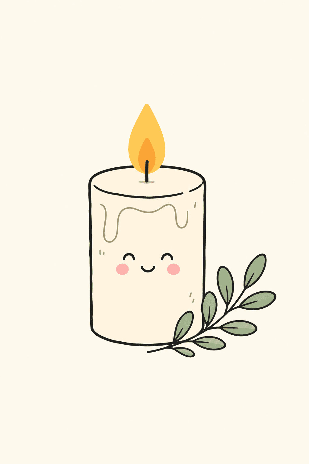 A quiet candle, Sympathy card cover