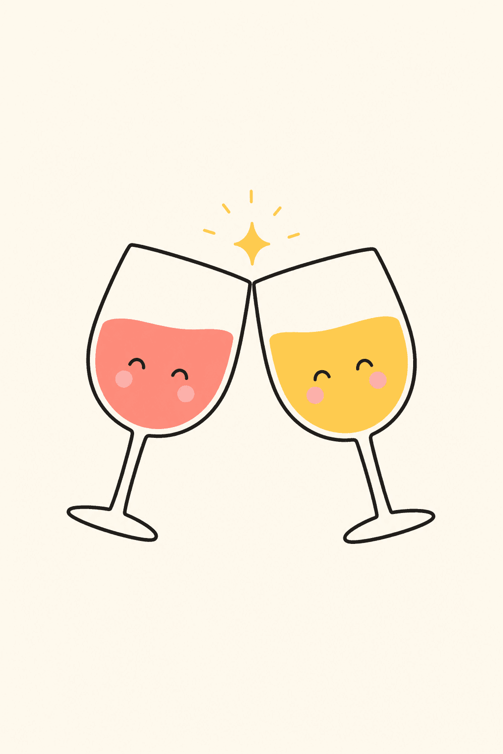 A toast to them, Anniversary card cover
