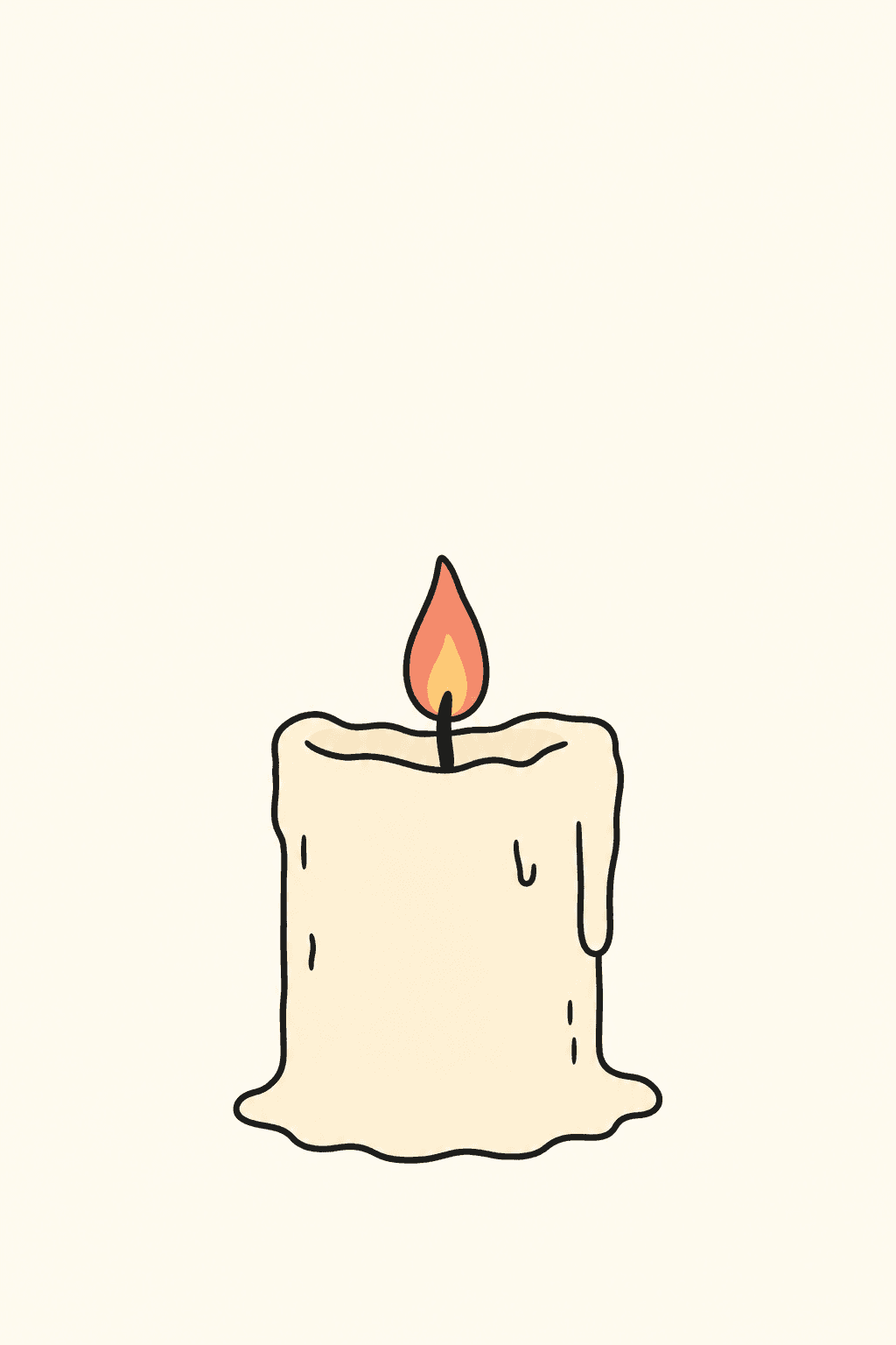 After a long illness, Sympathy card cover