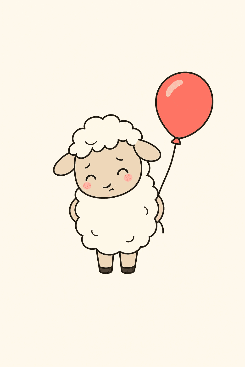 Belated, sheepish, Birthday card cover