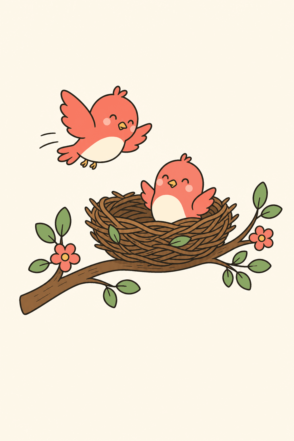 Chosen and home, New Baby card cover