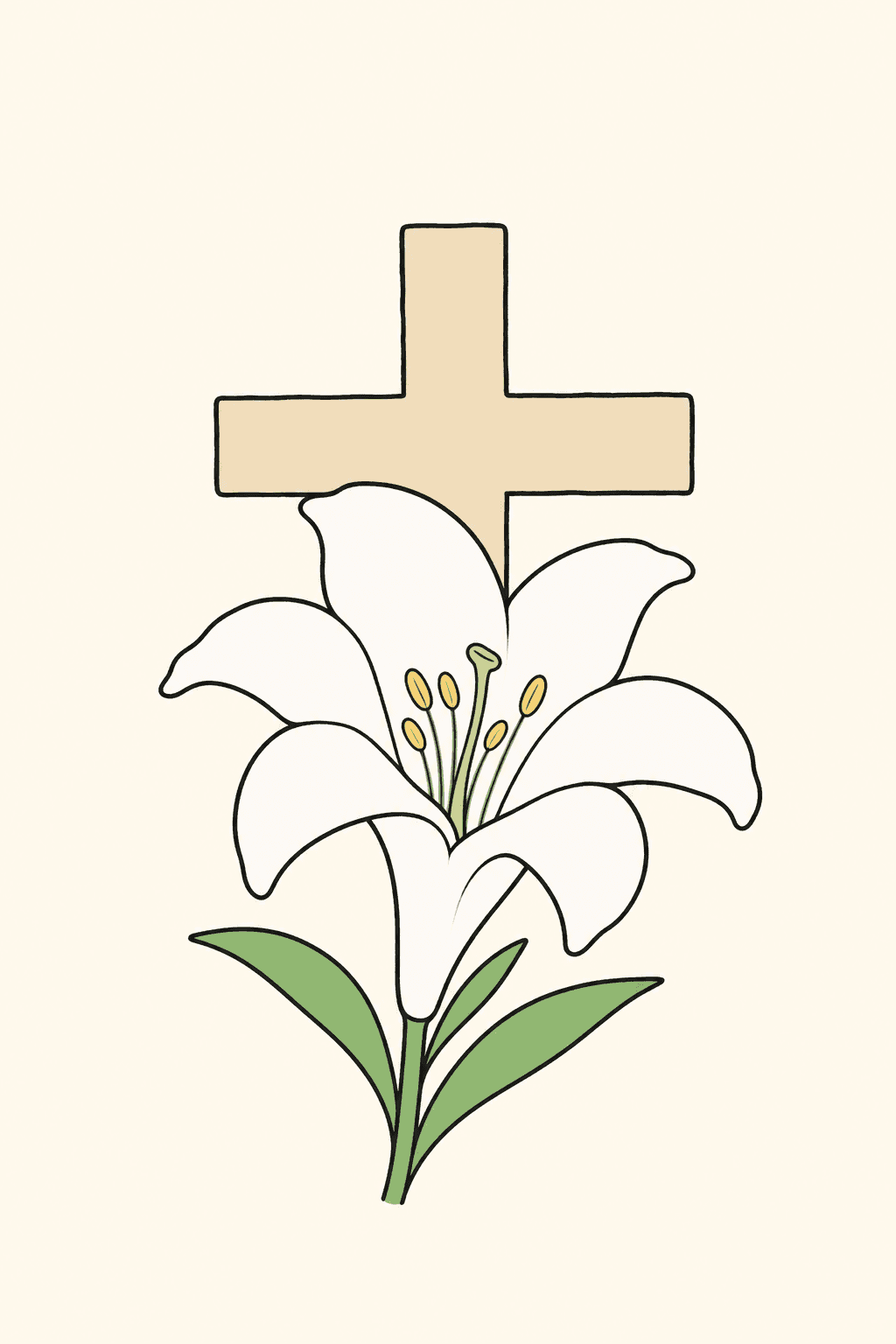 He is risen, Easter card cover