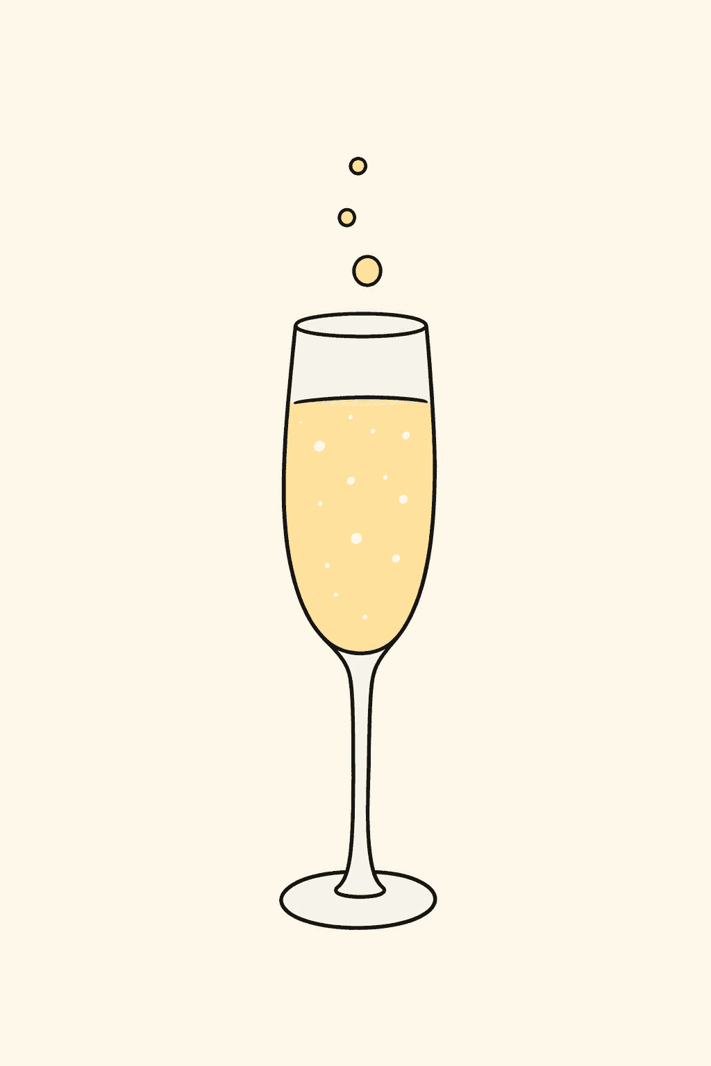 Here's to all of it, New Year card cover