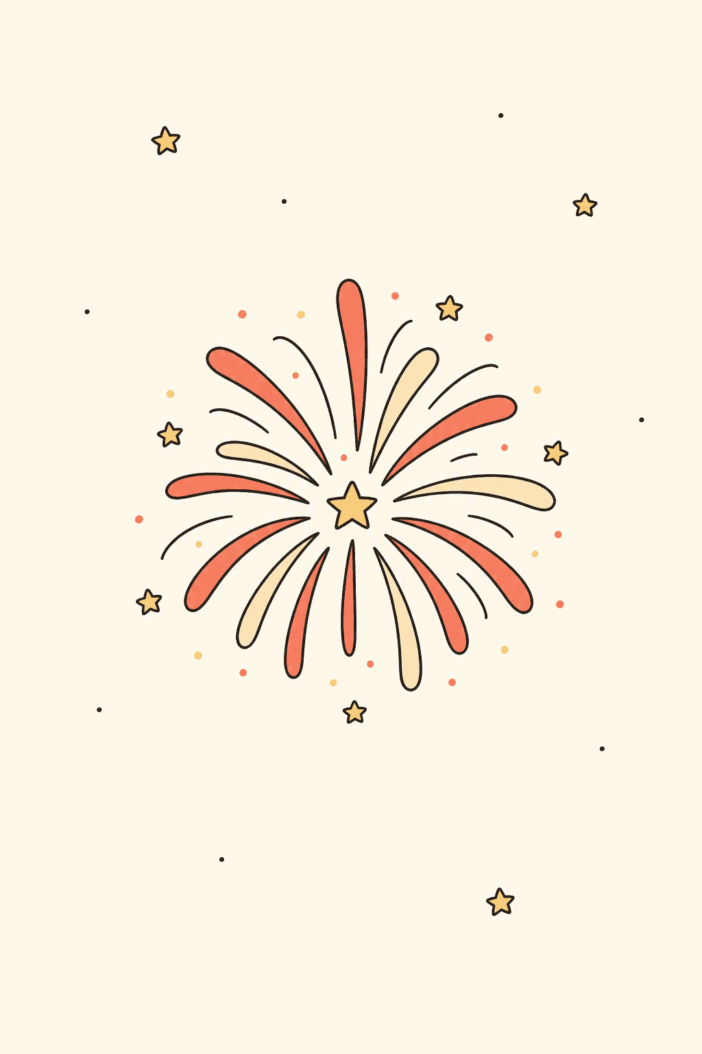Here's to the new year, New Year card cover