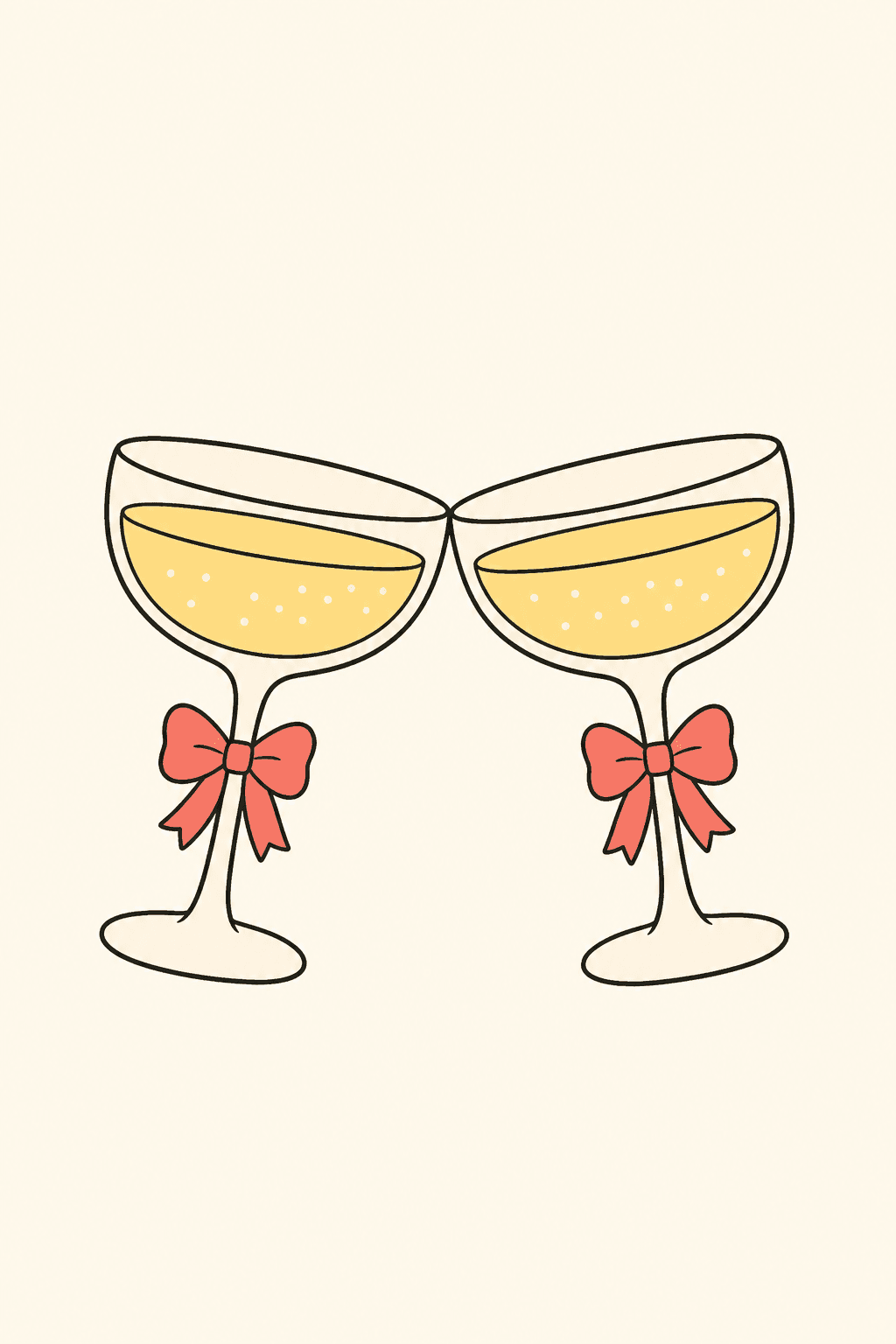 Here's to what's next, Engagement card cover