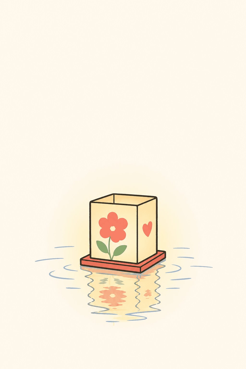Loss of a child, Sympathy card cover