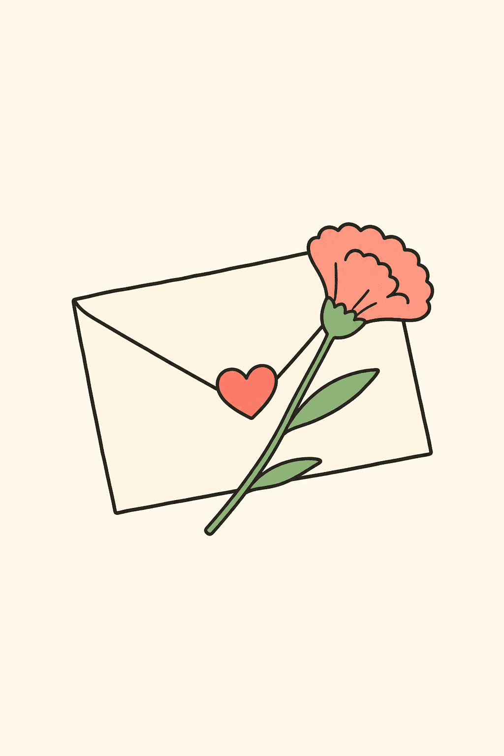 Love letter, Valentines card cover