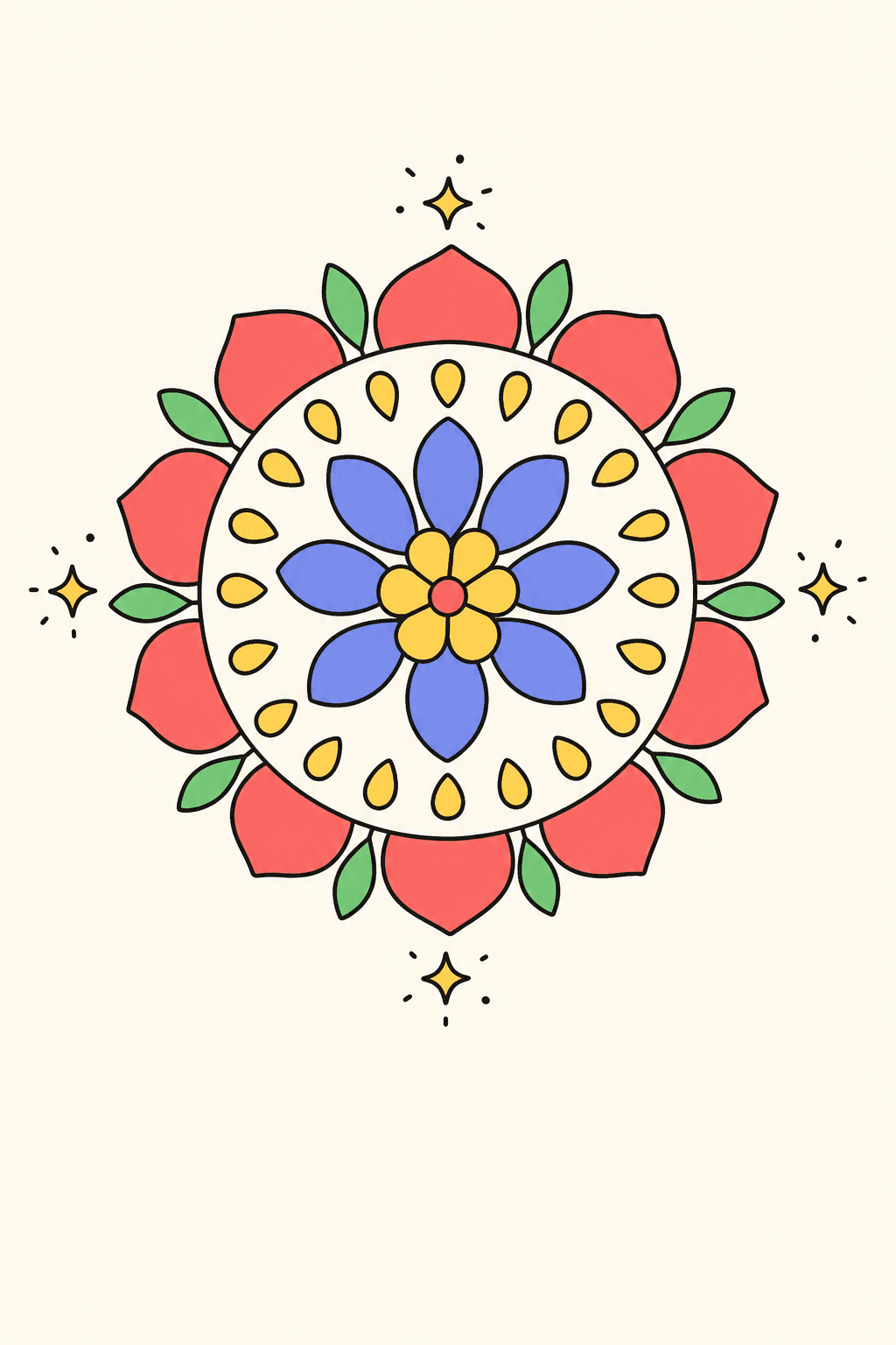 May the year ahead be bright, Diwali card cover
