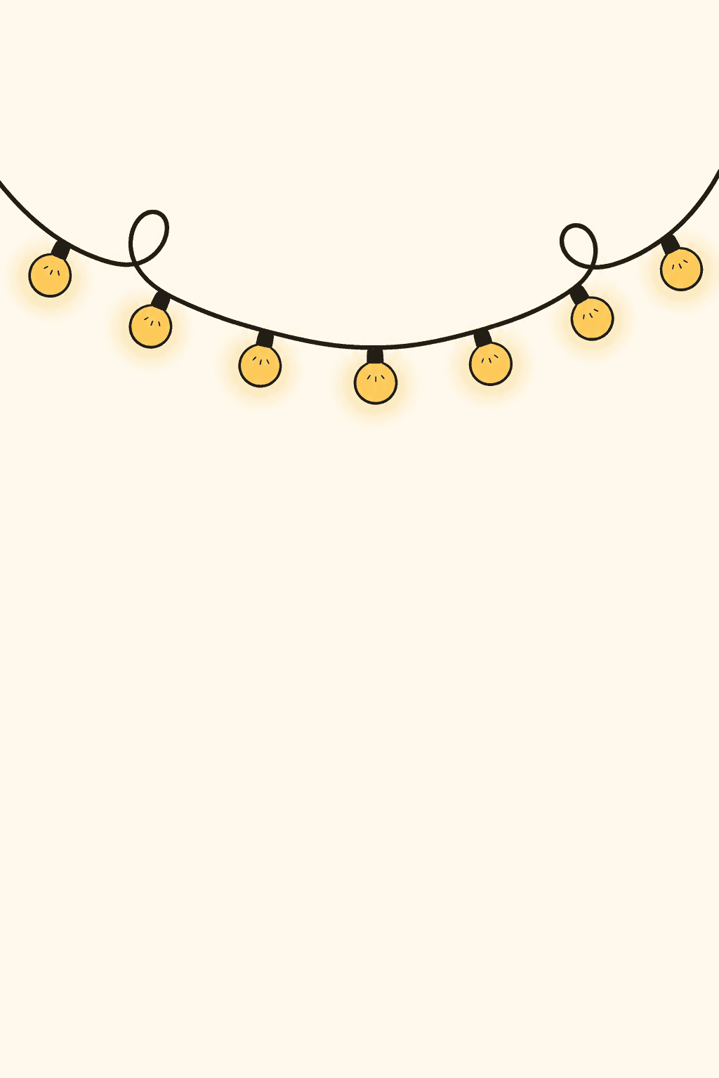 Merry and bright, Christmas card cover
