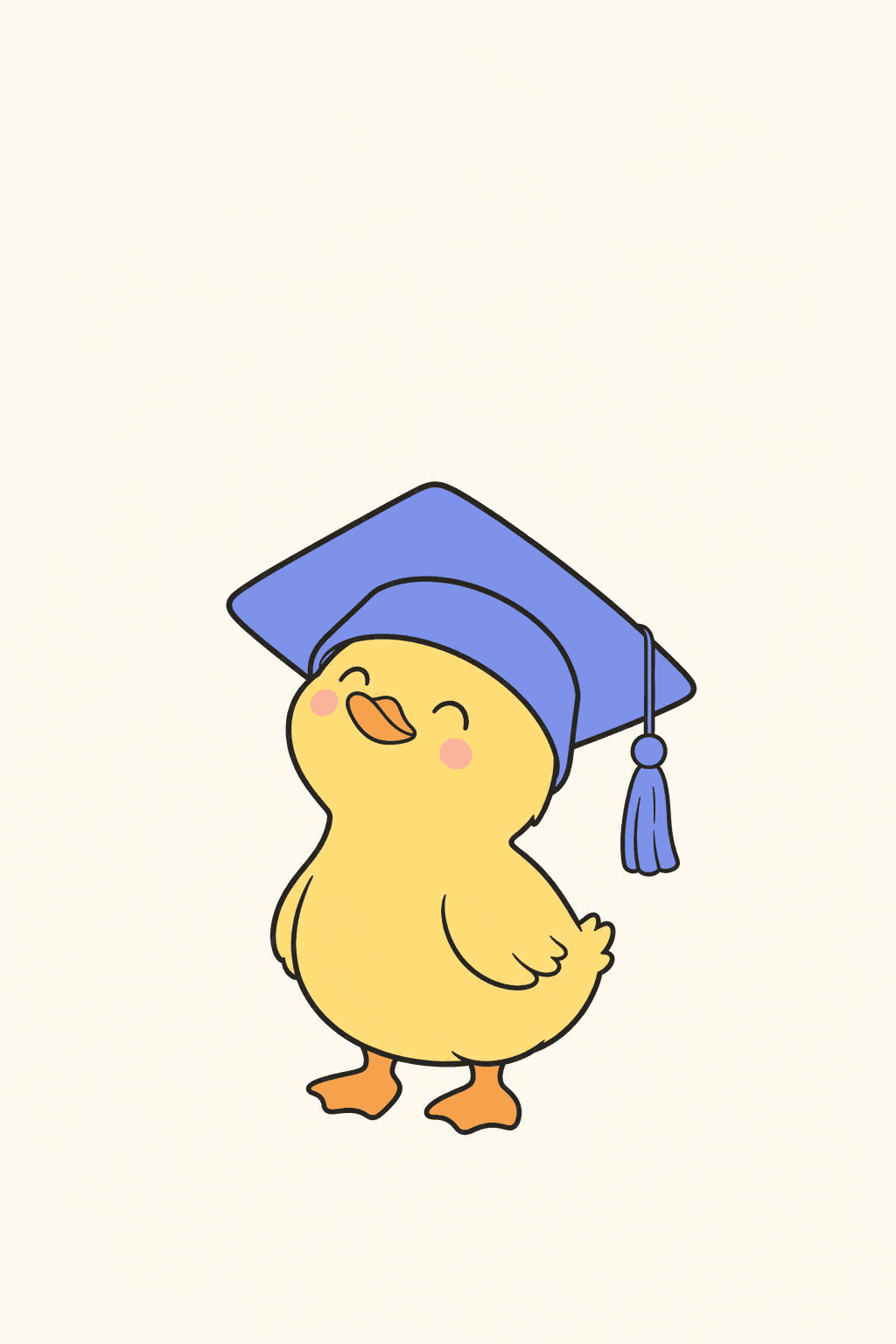 Off to big things, little one, Graduation card cover
