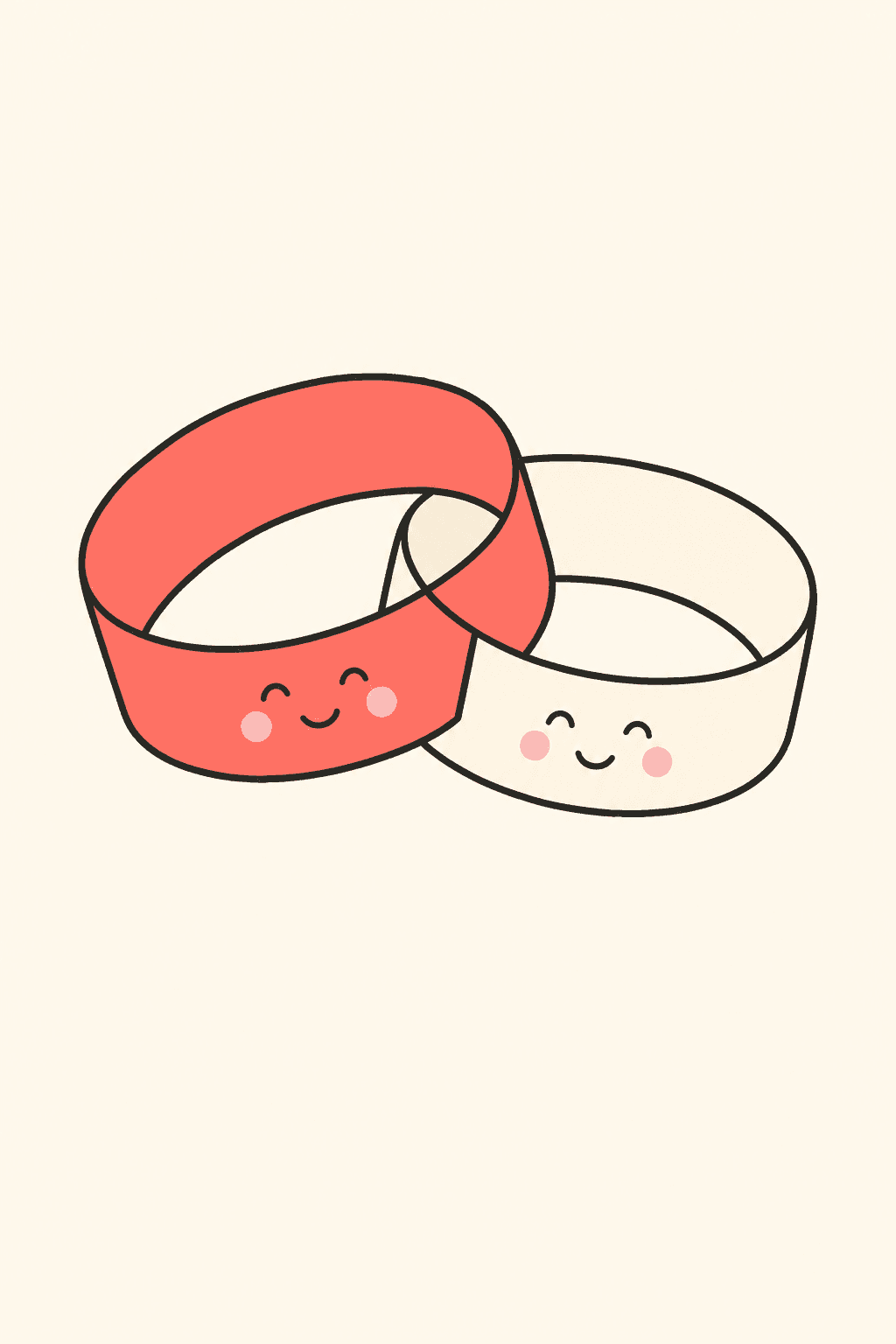 One question down, Engagement card cover