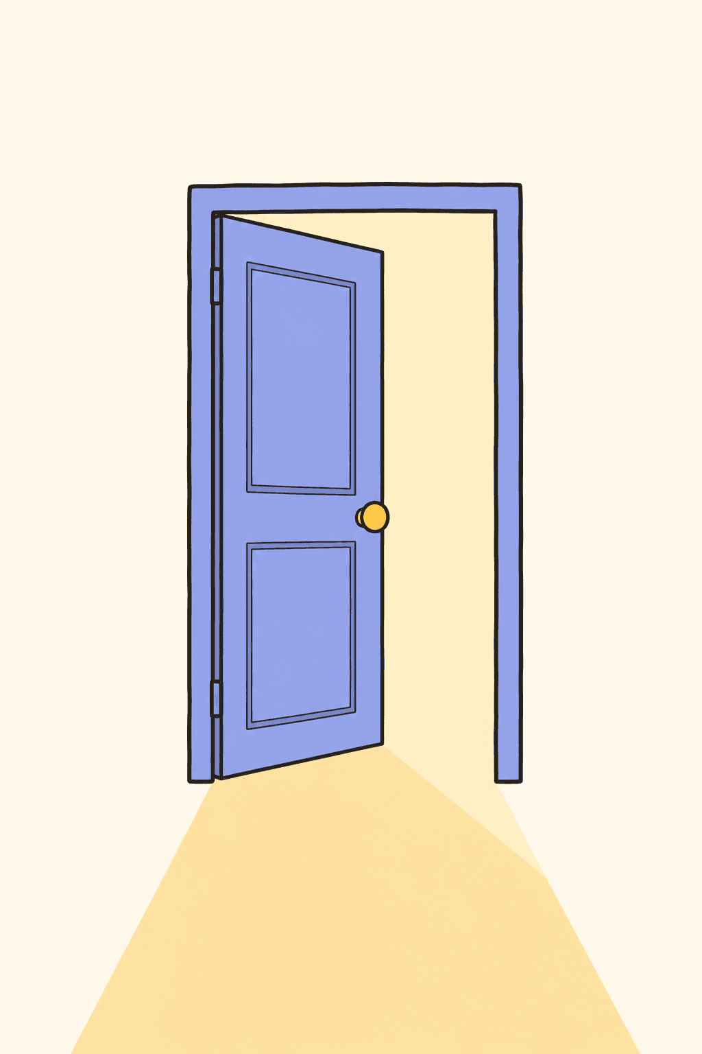 Open door, New Job card cover