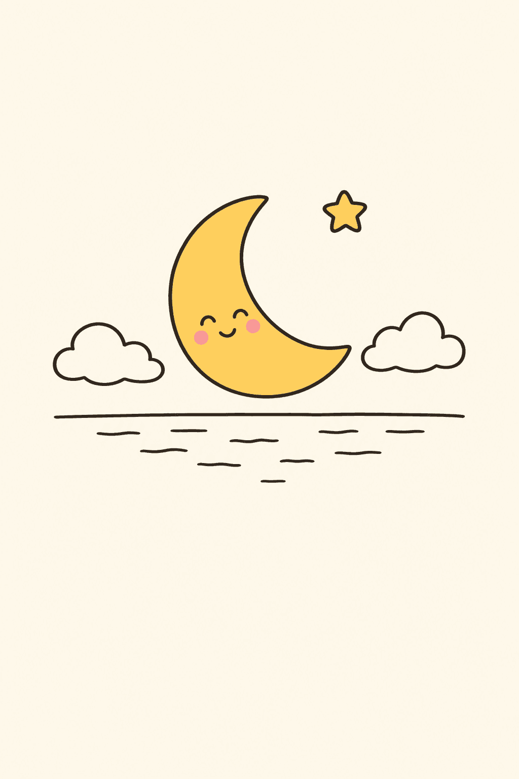 Same moon, Long Distance card cover