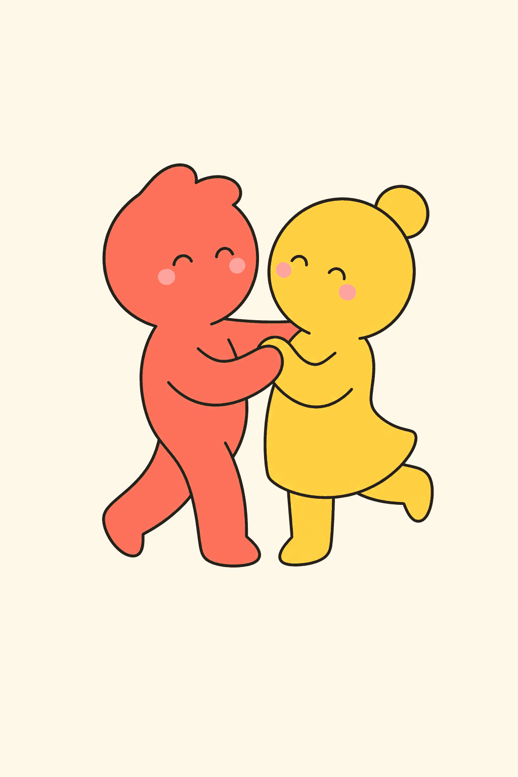Slow dance, Love card cover