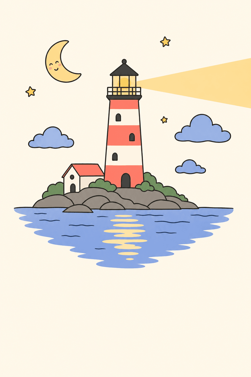 Steady through the not-knowing, Encouragement card cover