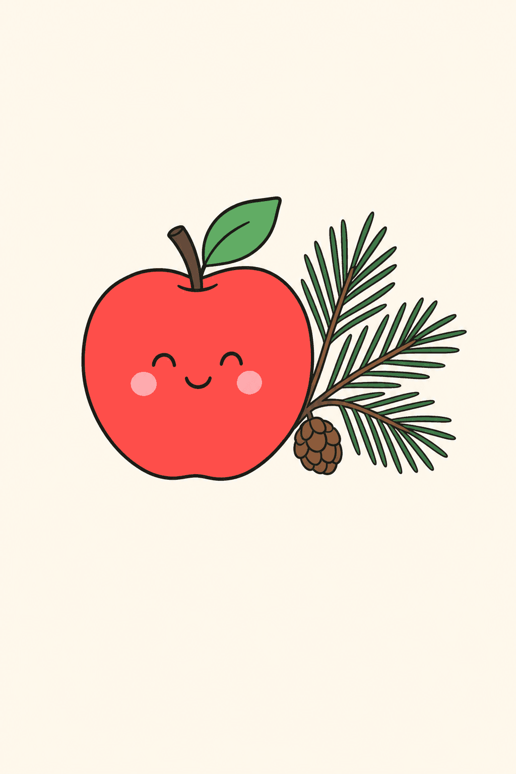 Thank you for a year of patience, Christmas card cover