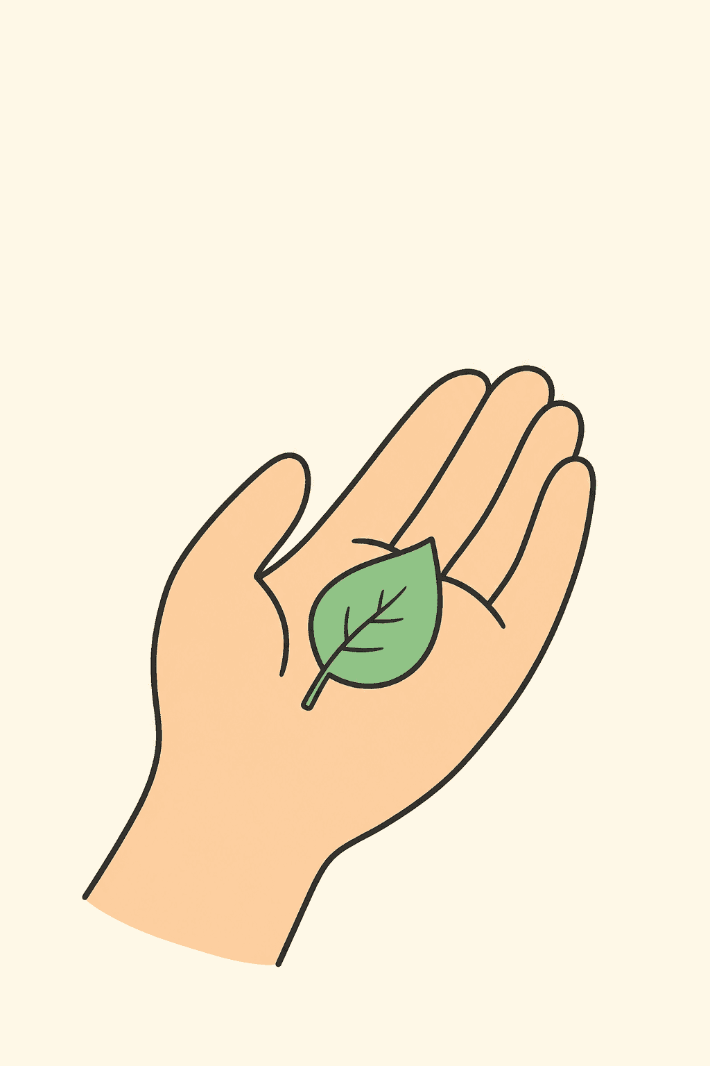 Thank you for the helping hand, Thank You card cover
