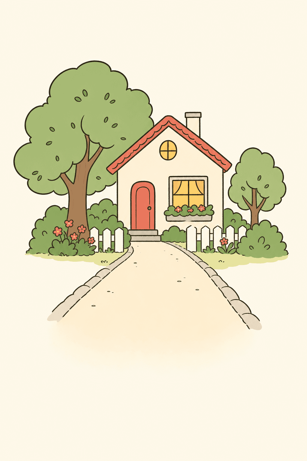 The house we grew up in, Miss You card cover