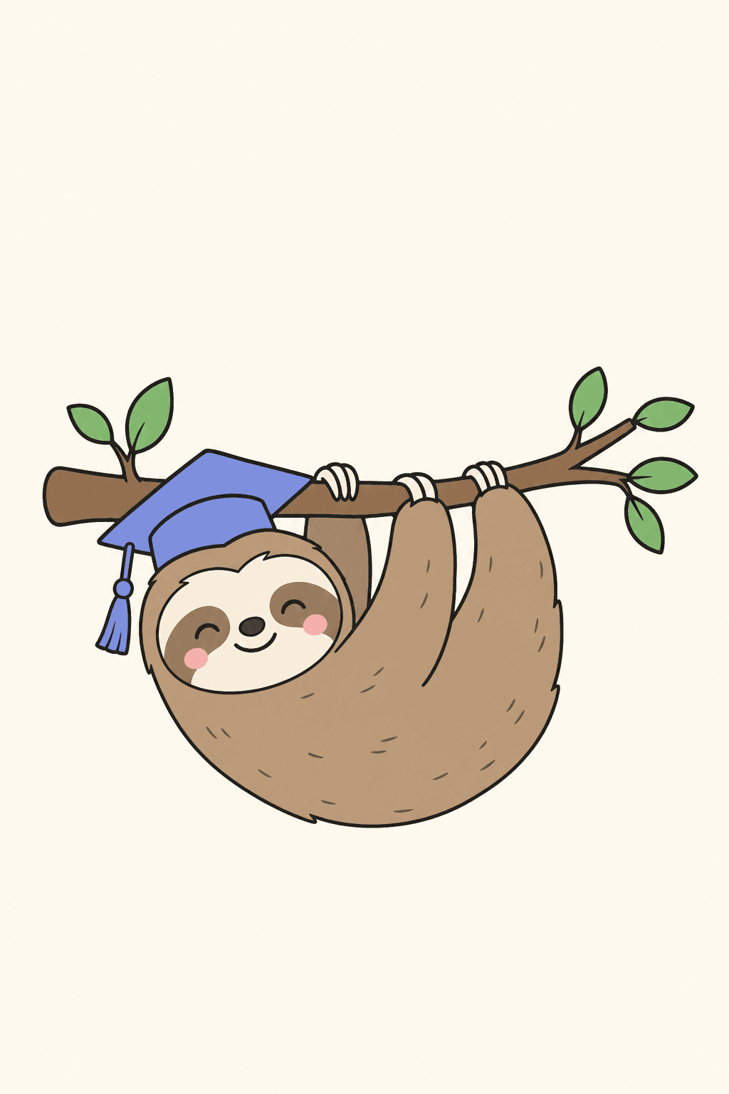 The naps were research, Graduation card cover