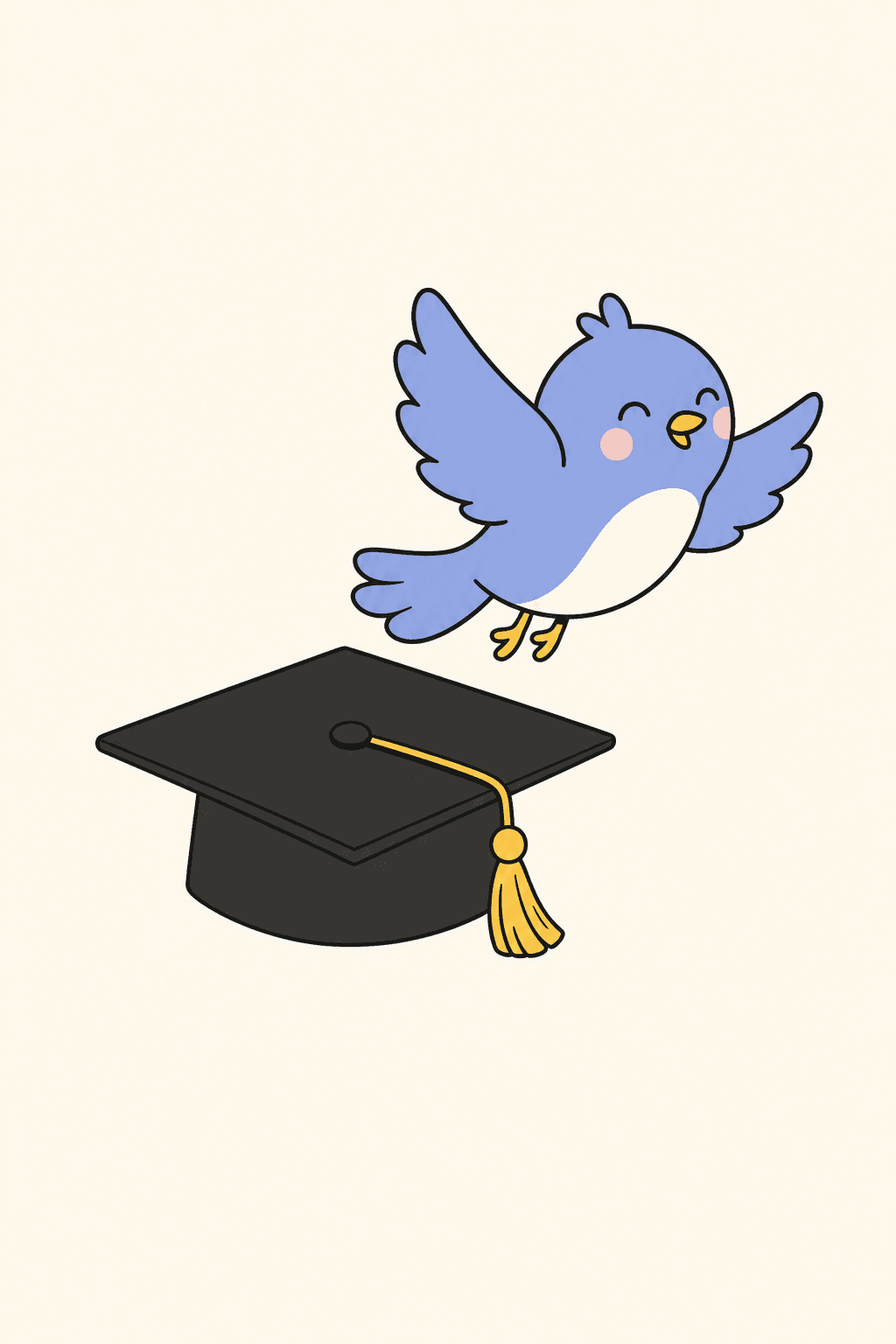 We watched you become this, Graduation card cover