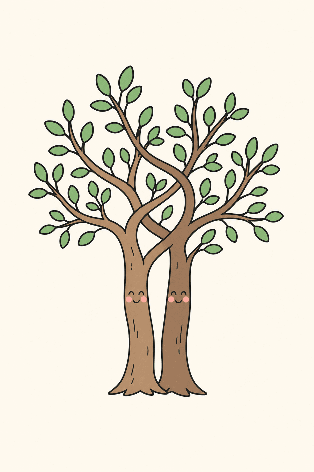 Years on the tree, Anniversary card cover