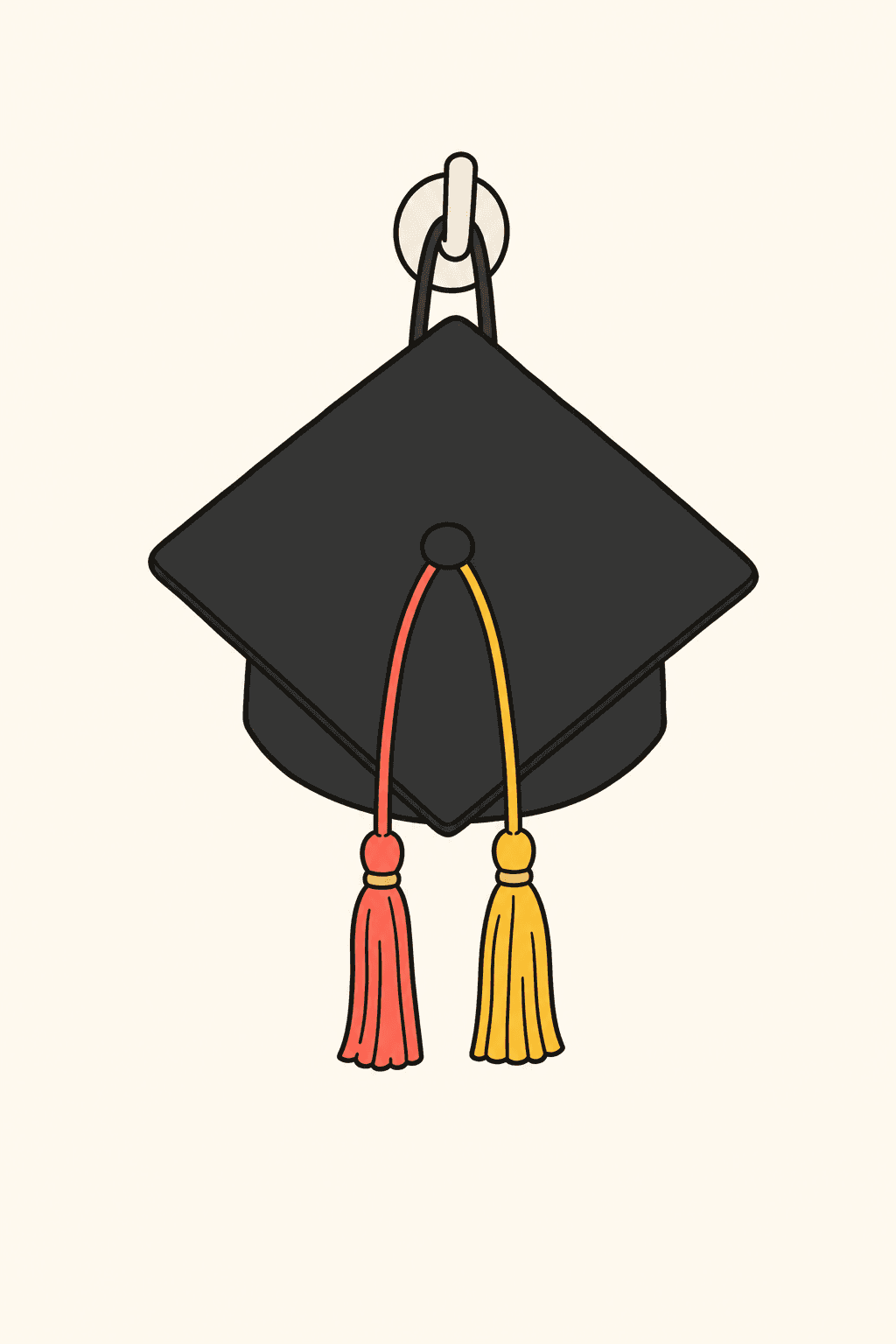 You went back and finished, Graduation card cover